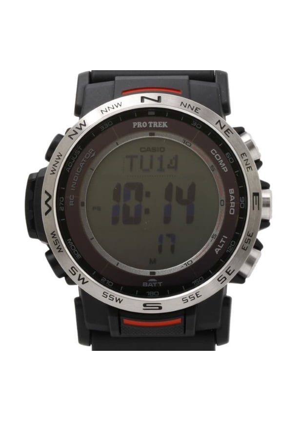 Pre-Owned CASIO PRO TREK Climber Line PRW-35-1AJF Black Resin/Stainless Steel Men's Digital...