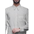 thumbnail image 2 of BESTMAN Long Sleeve Formal Shirt For Men Printed Button Down Cotton Men Shirts, 2 of 5