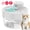White, variant on Charkool Cat Water Fountain,Rechargeable Automatic Pet Fountain, Sensitive Sensor Cat & Dog Water Dispenser,White