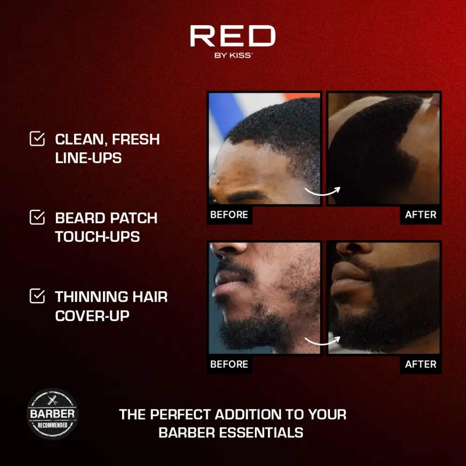RED by Kiss Tintation Temporary Hair Color Spray, Extra Large Size, Instant Gray Root Cover Up, Water-Resistant, Smudge-Proof, Hairline & Barber Touch-Up, Quick Dry (Darkest Brown, 11.5 OZ)
