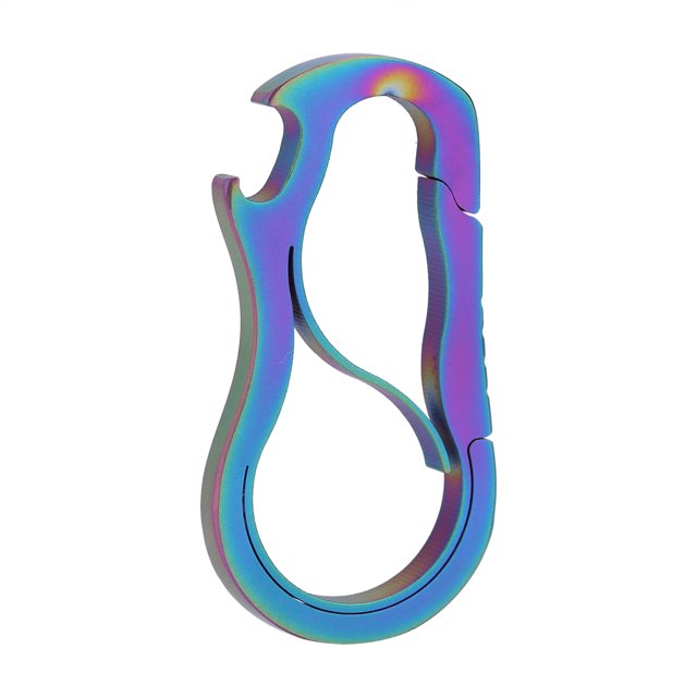 Llavero portátil de acero inoxidable para exteriores, gancho, llavero, Clip a presión (colorido)
