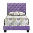 thumbnail image 4 of Glory Furniture Suffolk Glam Wood Tufted Upholstered Bed, Twin, Purple/Black/Multi-color, 4 of 7