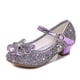 thumbnail image 1 of Zapatos de princesa para niñas, Nudo de mariposa, lentejuelas de tacón alto, antideslizantes, zapatos de fiesta de rendimiento, zapatos de cuero de cristal para niños, 1 of 3