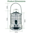 thumbnail image 3 of iMounTEK Squirrel Resistant Bird Feeders with 4 Perches for Small Birds Bird Feeder Squirrel Proof / Chew Proof / Rustproof, Outdoor Hanging Wild Bird Feeder Cage, 3 of 8