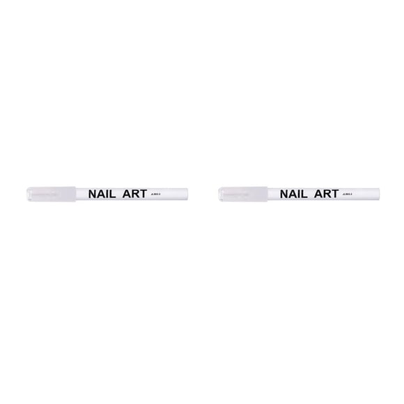 Bolígrafo para uñas Vogacara Paquete de 3 Gel Polish Liner Pens 3ml Blanco 2piezas