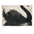 thumbnail image 5 of FANNA Black Swan Banksy Symbolism 60x40in Soft Durable Lightweight Tapestry Art for Home Wall Decoration Indoor or Outdoor Hanging 60x40in, 5 of 7