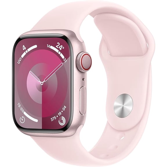 Restored Apple Watch Series 9 (GPS + Cellular 41mm)Smartwatch with Aluminum Case with Sport Band Open Box