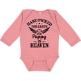 thumbnail image 3 of Inktastic Handpicked for Earth by My Pappy in Heaven with Angel Wings Boys or Girls Long Sleeve Baby Bodysuit, 3 of 5