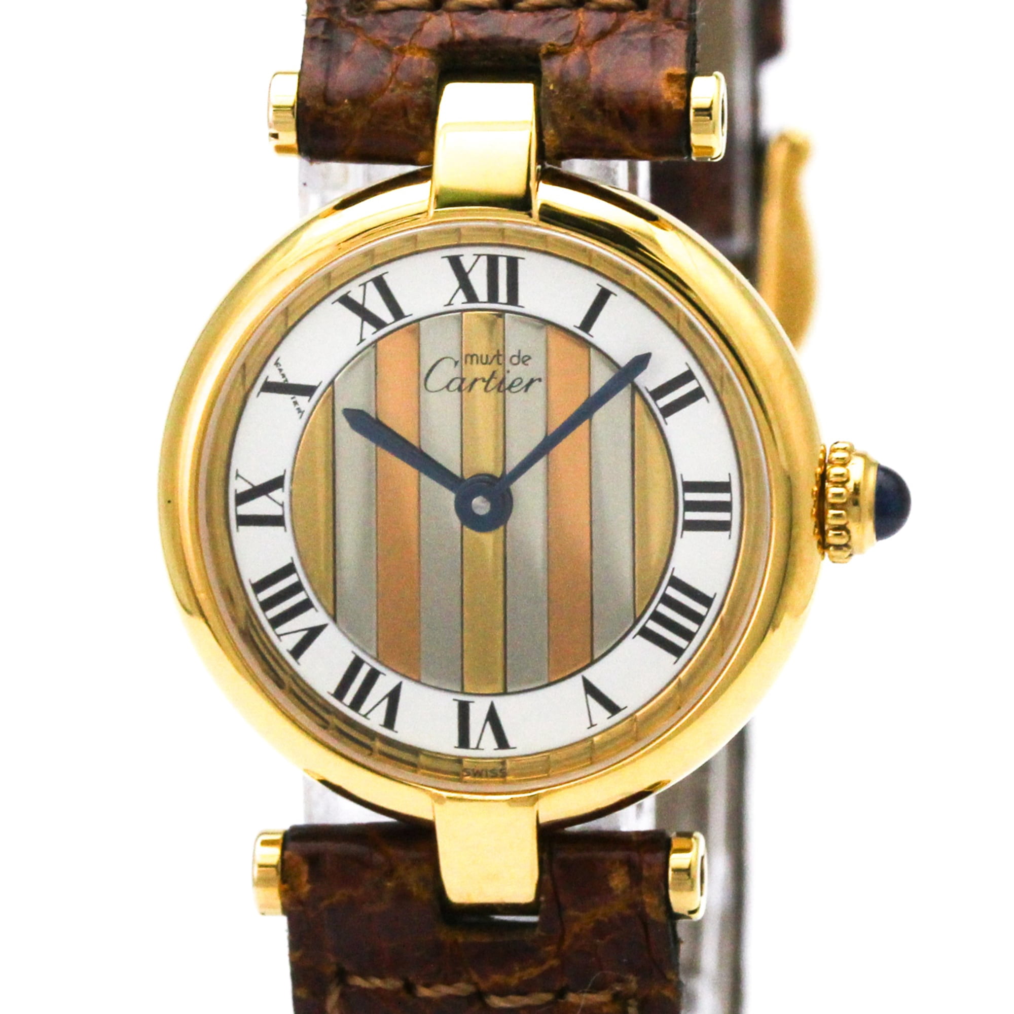 CARTIER Must Vendome Watches 590004 Vermeille cal.90 gold goldDial Silver9... Vintage Cartier Must de Cartier Vendome, Ref. 590004, Ladies  main image 3