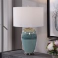 thumbnail image 2 of Uttermost Caicos Lampe de Table en Céramique et Fer Bleu Sarcelle, 2 of 7