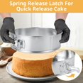 thumbnail image 3 of Zkca 3 Pack Springform Pan Set (9" 10" 11") Stainless Steel Cheesecake Pan Springform Cake Pan with Removable Bottom, Nonstick Round Springform Baking Pan for Cheesecake A417, 3 of 7
