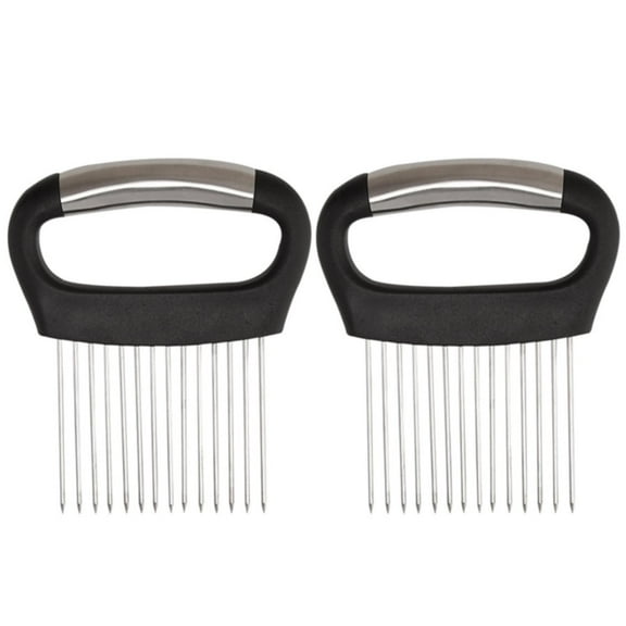 Ccgaton Store Onion Holder for Slicing, Onion Cutter Vegetable Chopper, Stainless Steel Tomato Slicer Vegetable Cutter for Potato, Avocados, Eggs, Food Slicer Assistant Tool for Fruit Lemon 2025 New