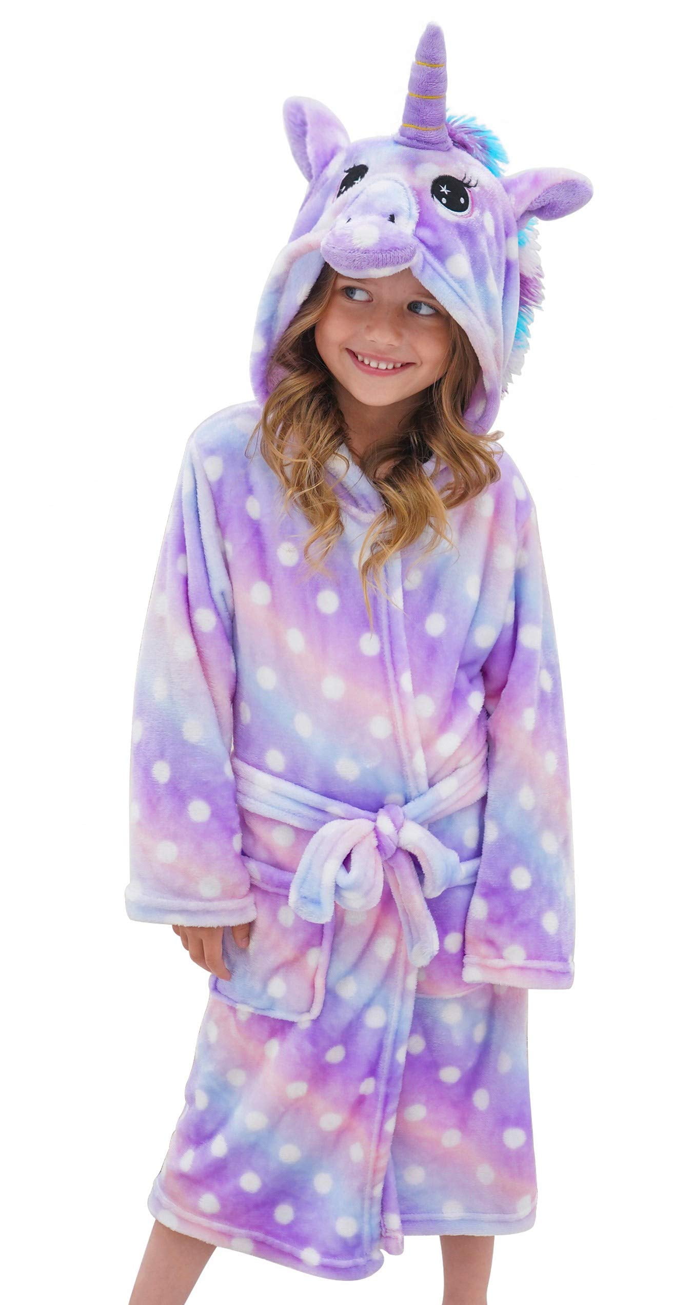 Doctor Unicorn Soft Unicorn Hooded Bathrobe Sleepwear Unicorn Gifts