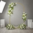 thumbnail image 4 of kowaku Gold Metal Arch Stand Reusable Wedding Arch Frame Easy Assembly Arched Backdrop Frame for Party, 4 of 10