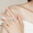 thumbnail image 2 of LPSSTORE Green Fire Opal and Turquoise Ring Turquoise Gemstone Ring, 2 of 6