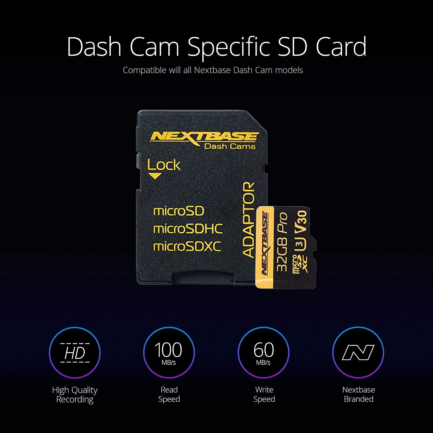 Nextbase - Go Pack 32GB microSDHC UHS-III Memory Card