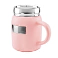 thumbnail image 1 of Taza cerámica tarro con placa metálica -ilma rosa 7.5 x 12, 1 of 2