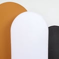 thumbnail image 6 of Balsa Circle 6 ft White Fitted Matte Spandex Round Top Wedding Arch Backdrop Stand Cover Party Events Decorations, 6 of 8