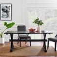 thumbnail image 2 of 71 Inch Dining Table, Black, Wood, Kitchen Cafe Bistro Hospitality Restaurant, Modern Contemporary HB35847, 2 of 11