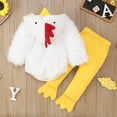 thumbnail image 4 of Baby Chick Easter Animal Outfit Toddler Girl Boy Outfits Cute Chick Clothes Hooded Rompers Dress Up 2 PCS Baby Easter Outfit, 4 of 5