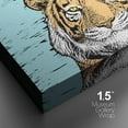 thumbnail image 4 of PixonSign Canvas Print Wall Art Graphic Comic Book Tiger Animals Wilderness Illustrations Pop Art Rustic Portrait Expressive Multicolor Ultra for Living Room, Bedroom, Office - 32"x48", 4 of 5