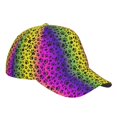 thumbnail image 6 of Picia Animal Paw Rainbow pattern Trucker Low Profile Hat Men Women Baseball Cap Dad Hat Adjustable Unconstructed Plain Cap, 6 of 9