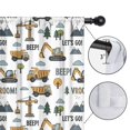 thumbnail image 4 of Blackout Kids Curtains,Cartoon Construction Vehicles Mountains Childrens Insulated Curtains Set Of 2,Bedroom Essentials,Toddler Room Decor 52"x84", 4 of 5