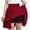 Wine, variant on Lolmot Pencil Skirts for Women Kneel Length Fashion High Waist Solid Mini Pencil Skirt Hip Slim Sexy Short Skirt