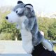 thumbnail image 2 of 25cm Gray Wolf Plush Toy, Realistic Animal Shaped Doll, 2 of 2