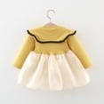 thumbnail image 4 of Vividxx Toddler Girl Dress Long Sleeve Floral Tulle Ruffles Dress Dance Party Dresses Kids Clothes 18-24 Months, 4 of 9