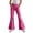 Hot Pink#9527, variant on BOOMNY Girls Leopard Flared Pants Slim Fit Bell Bottom Pants for Kids Trendy High Waist Graphic Y2K Flared Leggings With Pockets