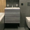 thumbnail image 2 of KGAR 24 inch Bathroom Vanity with Sink,Mordern Floating Bathroom Cabinet,Wall Mounted Vanity,Grey, 2 of 6
