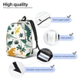 thumbnail image 5 of Daiia Dinosaurs and Tropical Leaves Vintage Canvas Backpack for Men and Women ,Hiking Backpack,Travel Laptop Bag for School,Large Capacity Backpack, 5 of 8