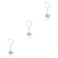 thumbnail image 3 of Youkk Teacher Keychains Bulk Heart-shape Key Chain with Smooth Stainless Steel Durable Rust Protection Charms Pendants D1270-1 3Set, 3 of 6