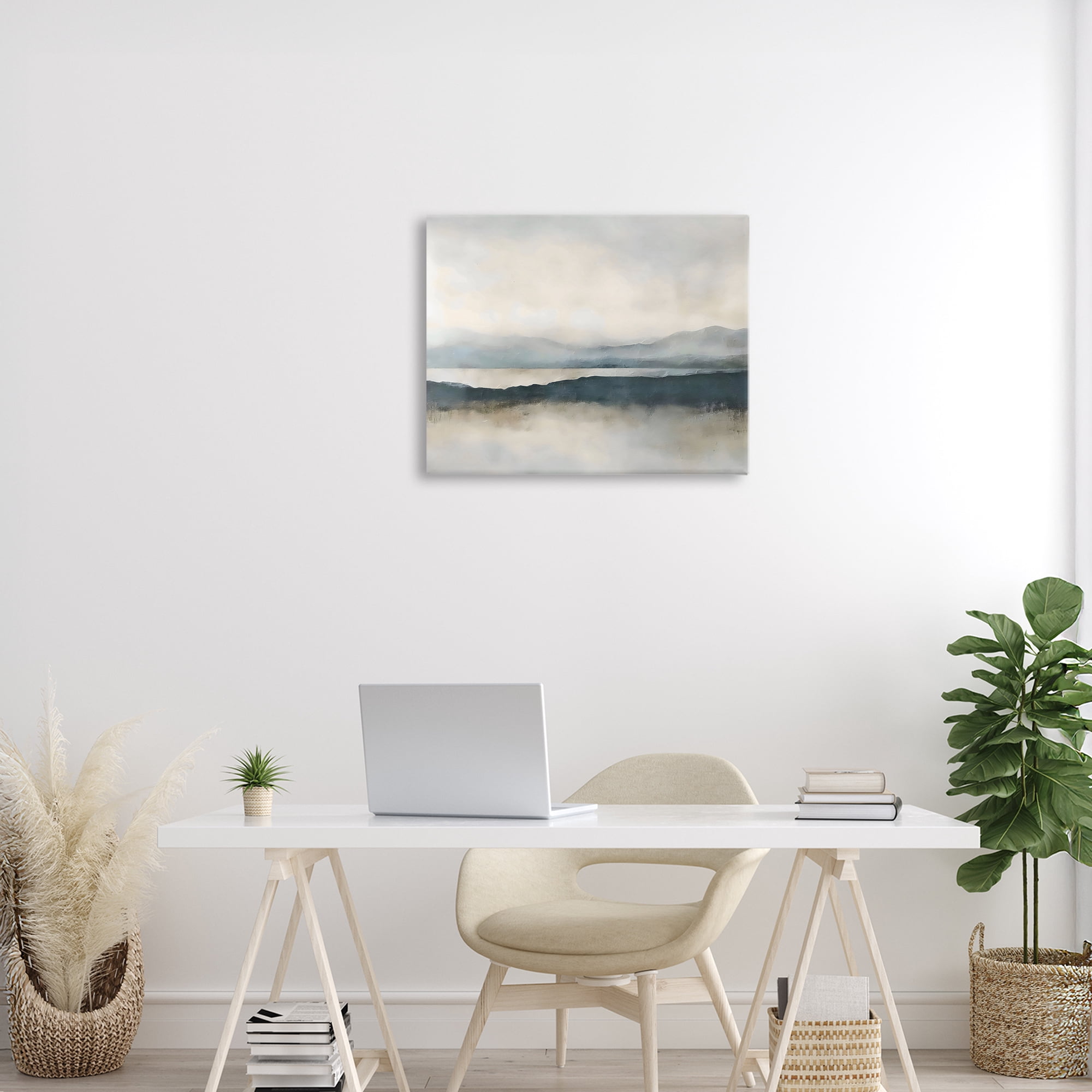 Stupell Industries Muted Horizon Mountainscape Canvas Wall Art, design by Riley B