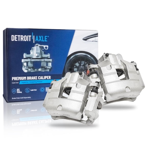 Detroit Axle - Front Brake Calipers for Chevrolet Equinox Malibu Trax Buick LaCrosse Encore Regal Sportback GMC Terrain 2 Disc Brake Calipers with Bracket Assembly