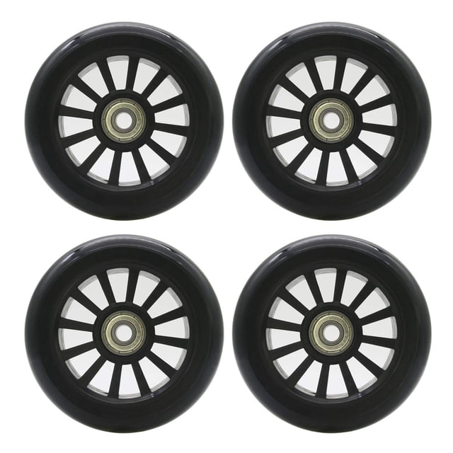 Z-FIRST 2 Pcs Roues de Scooter 100mm avec Noyau en Plastique et Roulement ABEC-7 Roues de Remplacement 100mm pour Razor/Lucky Envy/Vokul