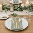 thumbnail image 3 of Perfect Settings 150-Piece Gold Plastic Disposable Cutlery Sets, Heavy Duty Premium Hammered Finish, 50 Sets, 3 of 12