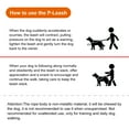 thumbnail image 4 of Dog Leash Slip Dog Leash Adjustable Slip One-piece Adjustable Dog Training Leash No Pull Training Leashes and Collar P-Leash Pet Leash for Medium and Large Dog, 4 of 7