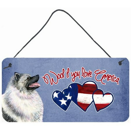 Caroline's Treasures Woof if you love America Keeshond by Suzanne Staines Painting Print Plaque