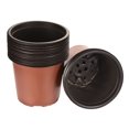 thumbnail image 1 of Unique Bargains 7' Plastic Plant Nursery Pots Starting Planter Container, Red 25 Pack, 1 of 6
