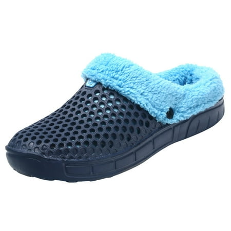 

Couple Men Winter Home Slippers Keep Warm Non- Indoors Bedroom Floor Shoes