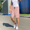 thumbnail image 5 of Mens Pajama Shorts, Light red scale bubble Sleep Shorts Men Pajama Bottoms Lounge PJ Shorts with Pockets, 5 of 6