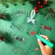 thumbnail image 4 of Adorno de acrílico transparente para Navidad, decoración de árbol de Navidad en blanco, bricolaje, 20 piezas, 2023, 4 of 4