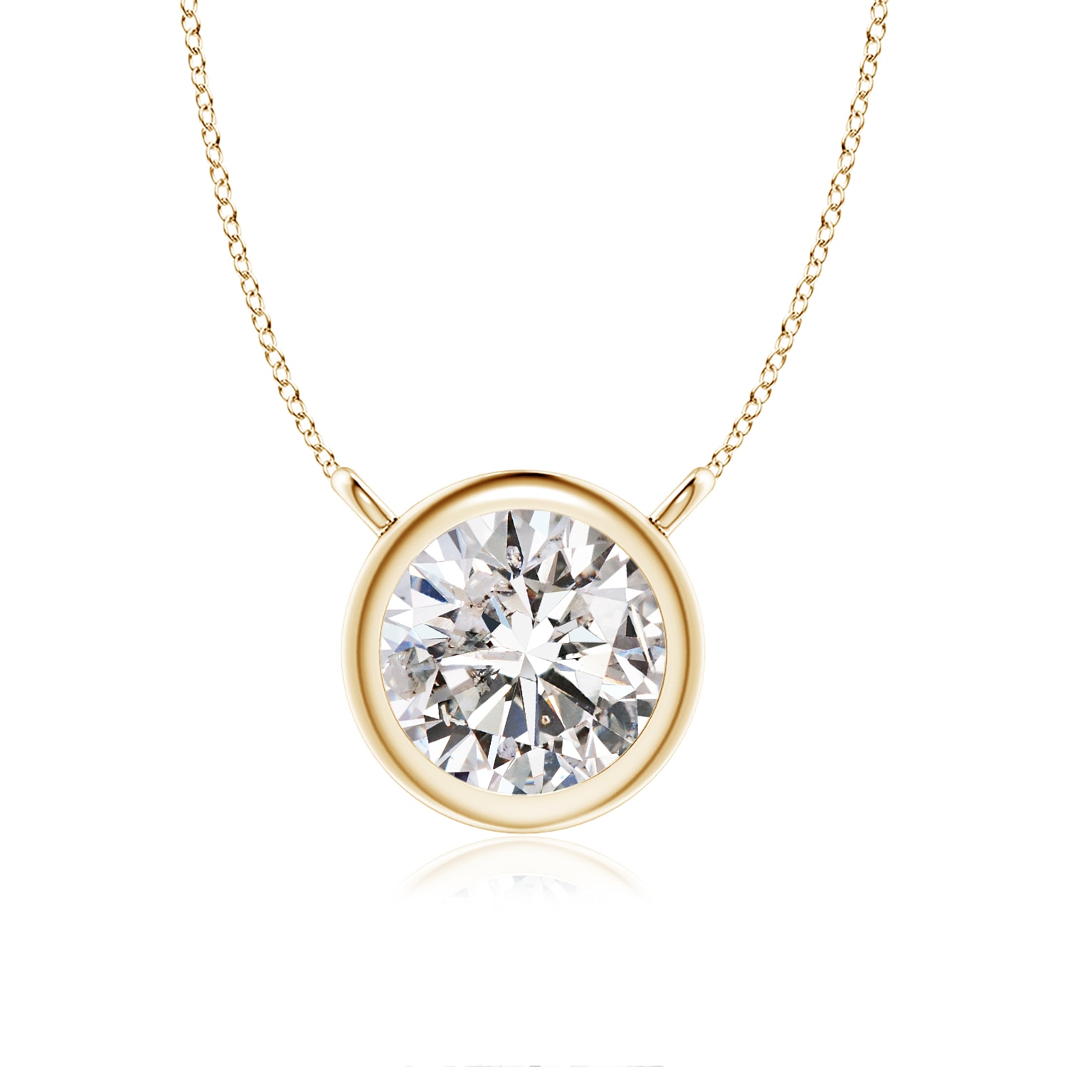 Bezel-Set Round Diamond Solitaire 