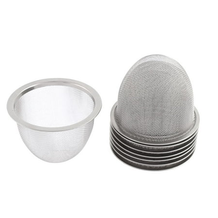 Kitchen Bathroom Waste Hair Tea Mesh Filter Strainer Basket Silver Tone 8  Pcs | Walmart Canada