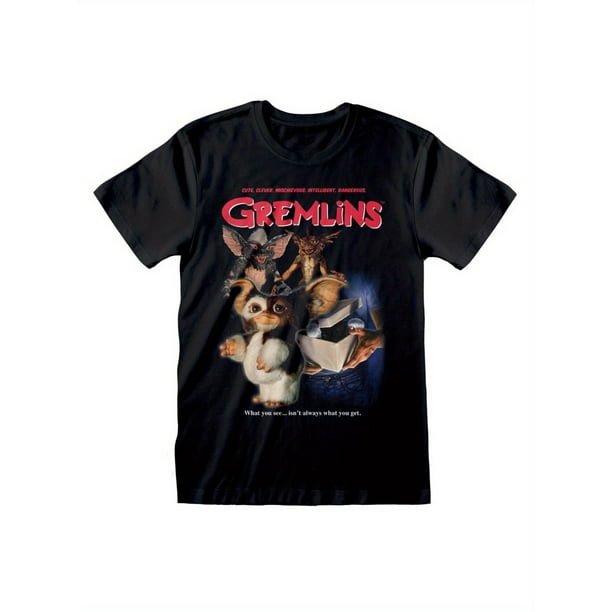 Camiseta para hombre con estampado gráfico de la película Gremlins, 100 % algodón puro, cómoda y de uso informal, con diseños llamativos y mangas cortas de alta calidad.