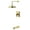 Polished Brass, variant on Kingston Brass KB6140NDL NuvoFusion Single-Handle Pressure Balanced Tub and Shower Faucet, Matte Black
