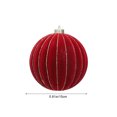 thumbnail image 3 of Large 6 Inch Christmas Ornaments Balls, Diamond Patterned Metallic Thread Christmas Balls, Christmas Tree Decorations for Holiday Parties, 3 of 9