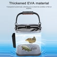 thumbnail image 3 of Seau de Pêche Compact Pliable en EVA avec Poignée en Corde - Petit Design Transparent Carré, Poche Latérale Incluse, Conteneur de Stockage d'Eau/poisson Portable pour Activités de Pêche en Extérieur, 3 of 6